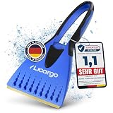 LICARGO Eiskratzer mit Messingklinge [Made in Germany] - kratzt schnell & mühelos - langlebiger Eiskratzer Auto Messing Scheibenkratzer Auto - Stabiler Auto Eiskratzer Messing & Ice Scraper Car