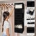 GRANNY SAYS Hanging Closet Organizer 6 Shelves, Closet Organization and Storage with 5 Different Drawers, 6 Side Pockets Wardrobe Clothes Organizer for Closet, Black, 1-Pack