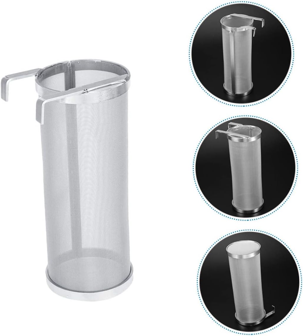 1Pc Stainless Steel Wine Filter Barrel Multi Function Wine Strainer Portable Brewing Tool for Home Use and Homebrewers