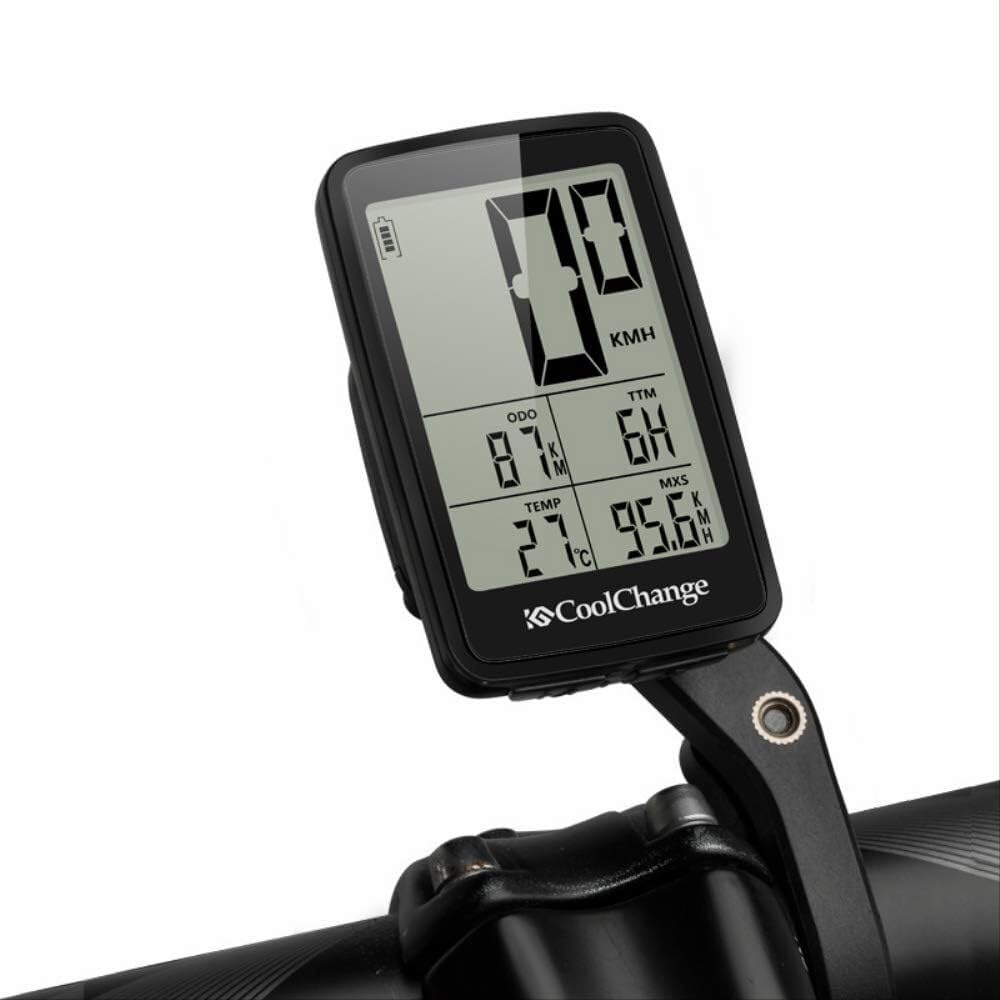 WDX- Contachilometri for Bici da Bicicletta Wireless cablato Ciclocomputer Impermeabile Antipioggia for Bicicletta Contachilometri Ricaricabile USB Misurazione della velocità