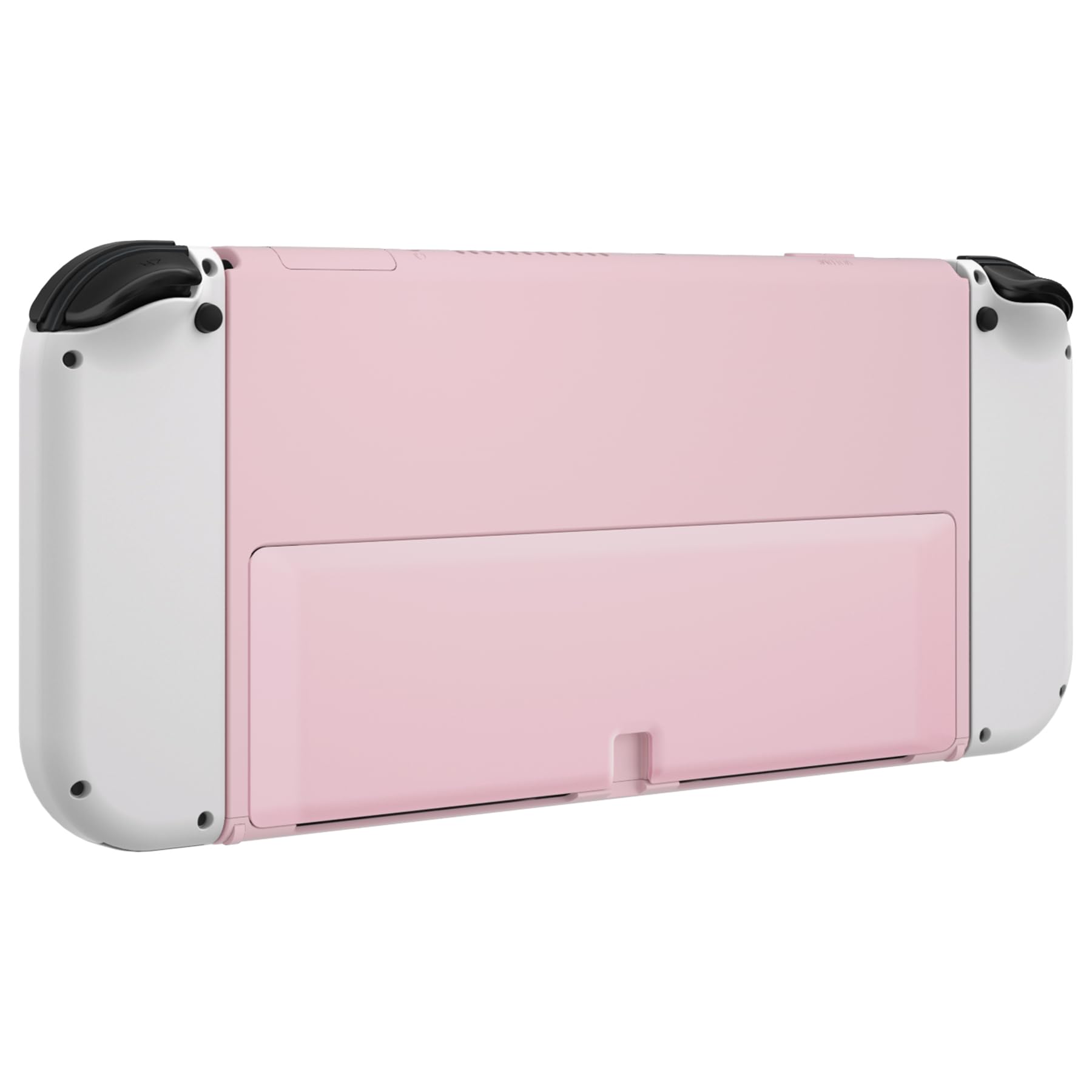 eXtremeRate Coque Arrière de Replacement pour Nintendo Switch OLED Console, Coque Arrière Personnalisé avec Béquille pour Switch OLED, Coque Joycon Non Incluses, Rose Cerise