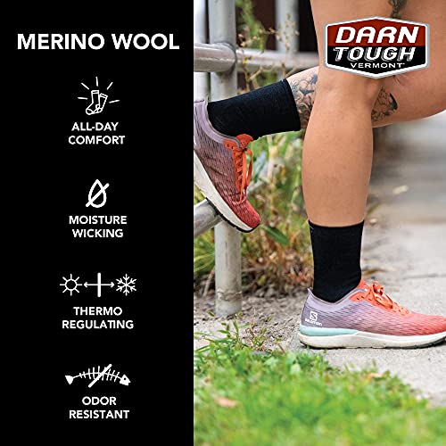 Darn Tough Vermont Pacer Micro Crew Ultra-Lightweight With Cushion Gray Md (Us 7.5-9.5) #TOP5