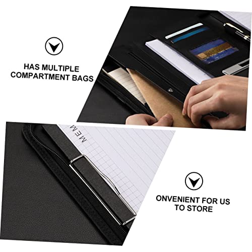 Classeur cuir porte-documents affaires zippé HOMSFOU - 7