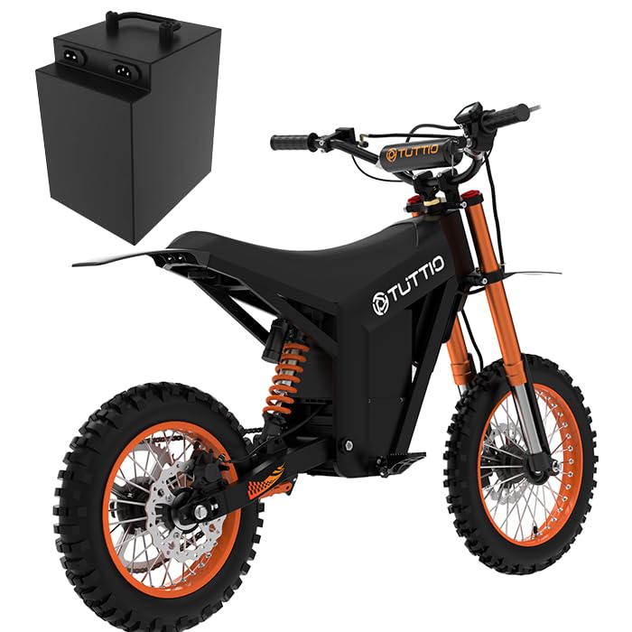 Tuttio Soleil01 Electric Dirt Bike, 2000W-37MPH-21AH Electric Motorcycle, 14"/12" Off-Road Dirt Bike, 18-43Miles Long Range Ebikes with for 3-Speed Modes for Adults Teens 13+ (with Battery)
