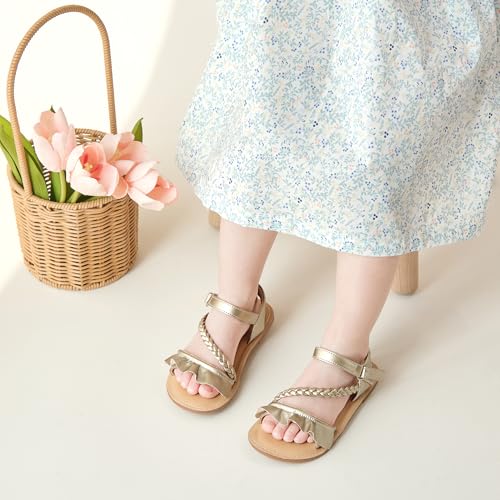 Image of GINFIVE Toddler Girls Sandals Girls Toddler Sandals Little Girls Kids Shoes