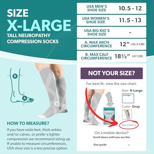 Image of Knee-High Compression Socks 20-30 mmHg - 1 Pair Support Stockings for Circulation, Post Surgery, and Varicose Veins Relief