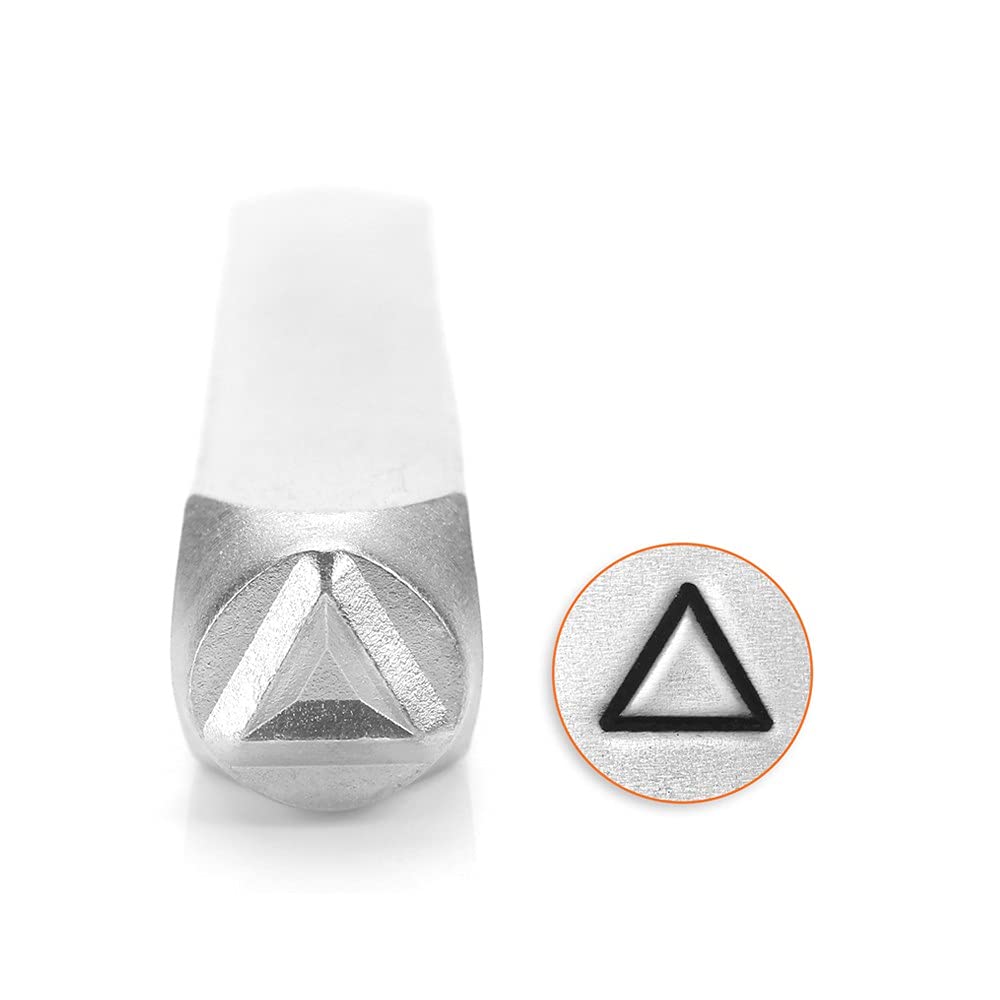 ImpressArt Metal Punch Stamp, Triangle Design 6mm (1/4 Inch), 1 Piece, Steel