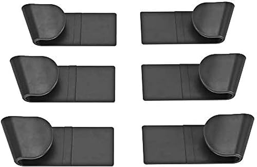 Yosoo 6 soportes para tapa de olla, acero inoxidable, montado en la pared, sin perforaciones, para el hogar, para colocar en la pared, para