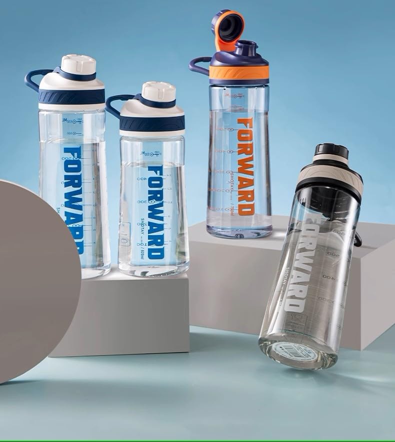 Image of THE VENTI SHOTAY COOL Unbreakable Water Bottle with Sipper BPA Free Tritian, Leak-Proof Water Bottle Ideal for Office, Sports, School, Gym (750ML-White)