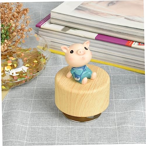 Base de caja de música giratoria con mecanismo de cuerda para bricolaje 5