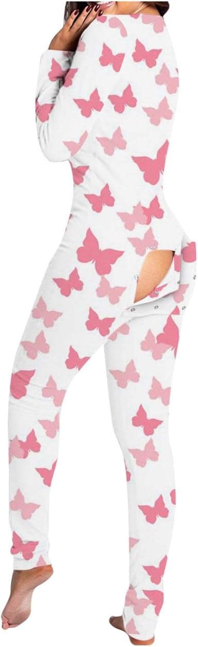 Womens pajamas butt flap Clearance