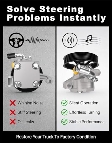 Image of 20-2403 Power Steering Pump for Traverse Acadia Enclave 3.6L | With pulley, fits Traverse /Acadia /Enclave /Outlook 3.6L, replaces 20954812, 20-2403, 96-2403