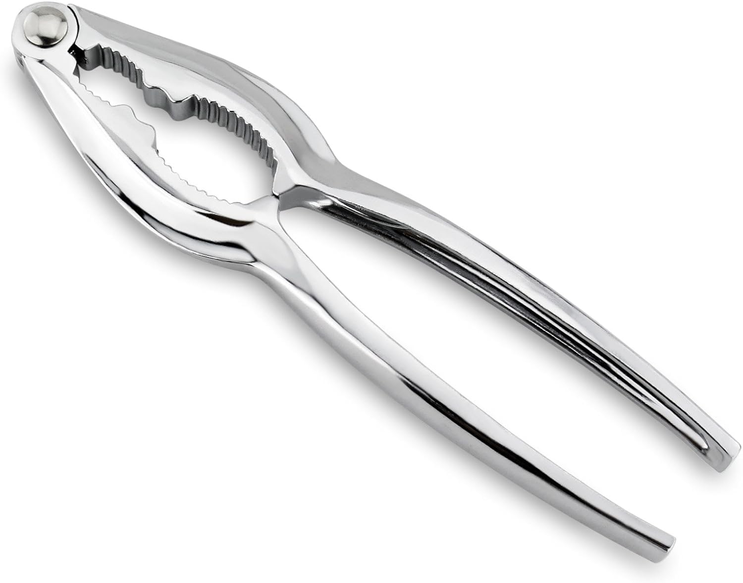 New Star Foodservice 24142 Heavy Duty Chrome Plated Zinc Alloy Lobster Cracker Nutcracker Lobster/Crab/Nut/Seafood Cracker 6-1/4", Set of 6