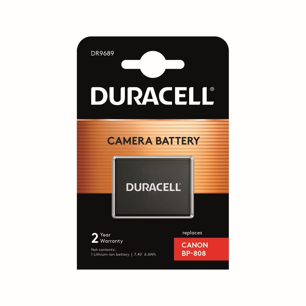 Duracell DR9689 Batterie pour caméscope Canon BP-808