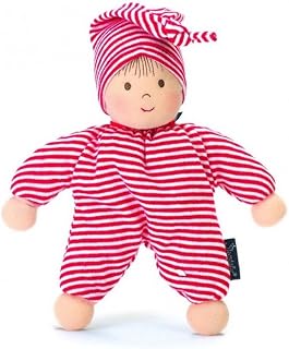Sterntaler Muñeca Heiko, Sonajero integrado, Edad: a partir de 0 meses, 23 cm, Rojo/Blanco , color/modelo surtido