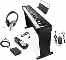 【美品・匿名配送】CASIO 電子ピアノ CDP-S160 スタンド付属 CASIO CDP-S160 BK ブラック 電子ピアノ 88鍵盤 ヘッドホン・X