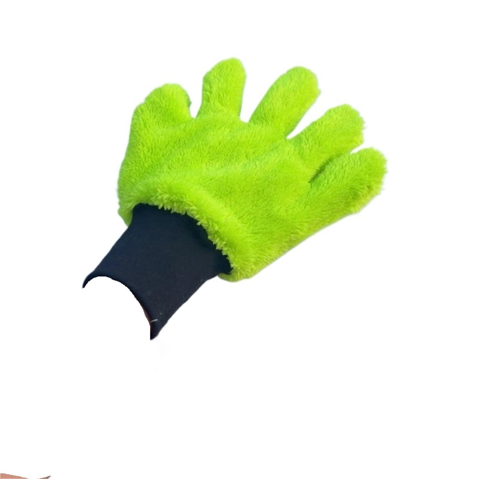 PawUniscript 2pcs Double Sided Plush Car Wash Gloves - Thickened Five Finger Scrubbing Mitt for Effective and Safe Cleaning(Color 2)