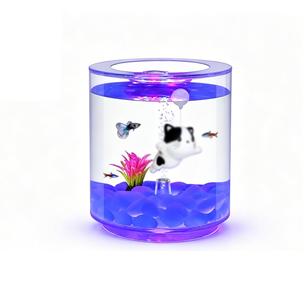 Piccolo acquario da tavolo in acrilico
