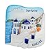 zamonji Recuerdo Turístico Mundial 3D Imanes para Refrigerador Imán de Nevera Viaje Souvenir (Santorini Island)