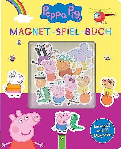 Peppa Pig Magnet-Spiel-Buch: Kreativer Lernspaß mit 16 Magneten für...