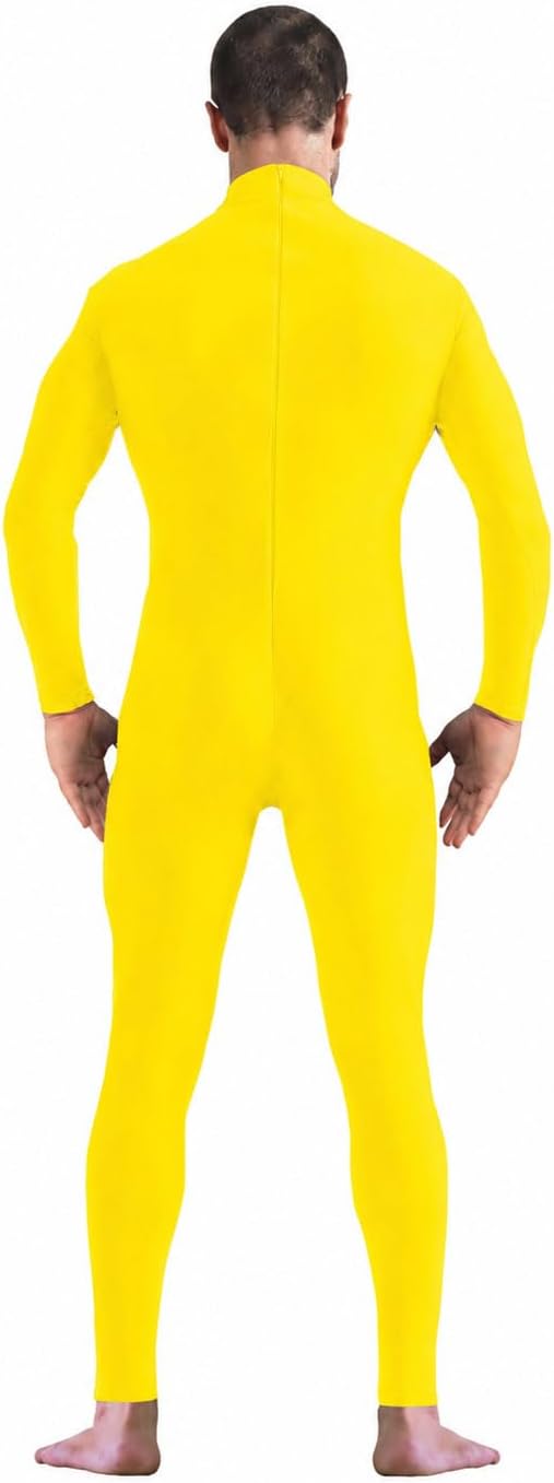 Men's and Women's Stretch Spandex Zentai Unitard Bodysuit Costume Without Hood Feet Hands