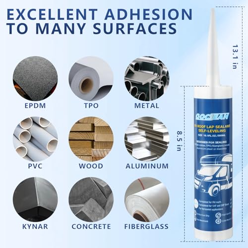 Gociean GN019B Rv Roof Sealant Self-Leveling 4-Pack White thumb #3