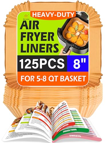 Air Fryer Liners Disposable,125Pcs 8Inch Airfryer Liners with Air...