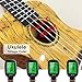 Ranch Guitar Tuner Clip On for Acoustic/Electric Guitar, Ukulele, Violin, Bass, Banjo and Chromatic Tuning Modes - Classical Black