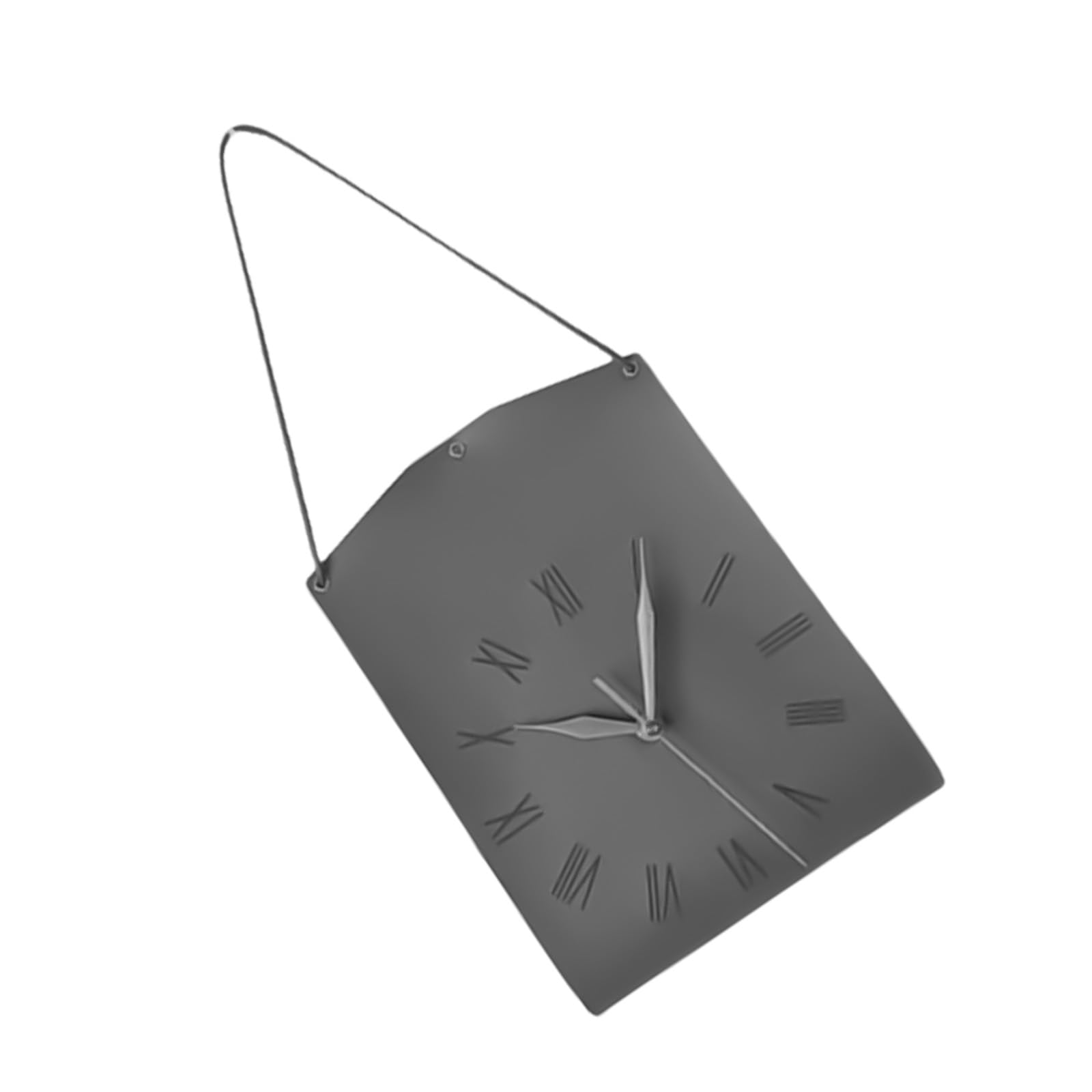 carotoe Quiet PU Leather Wall Clock with Unique Handbag Shape Timepiece for Stylish Home Kitchens Offices Decorations Handbag Designs Clock