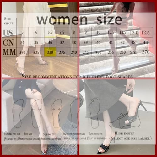 Women's Lace Pointed Open Toe Stiletto Mules, 3-inch High Heel Slip-On Sandals, Sexy Mesh Backless Mule Shoes for Party, Wedding, and Prom Dress4