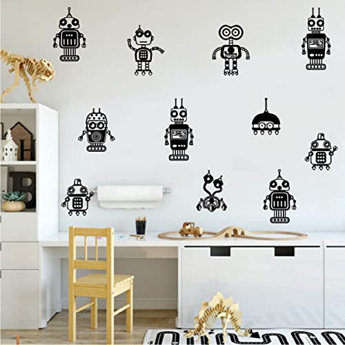 8 Robots Vinilos Decorativos para Habitaciones Infantiles miniatura 1