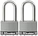 Master Lock Padlock, Laminated Stainless Steel Lock, 2-1/2 in. Wide, 15SSTLJ (Pack of 2-Keyed Alike)
