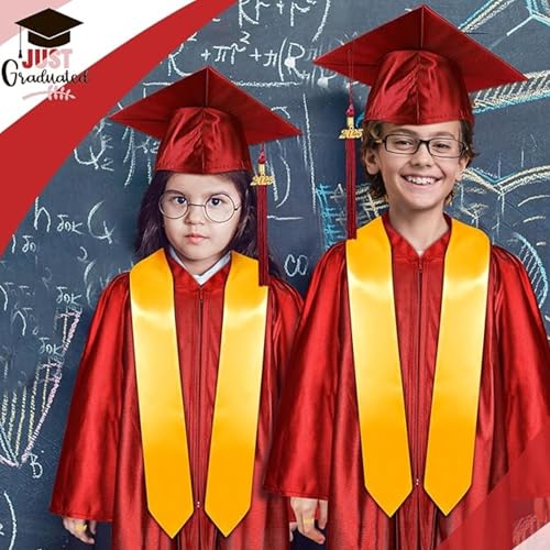 Image of Kids Convocation Dress Graduation Gown and Cap Set | Breathable Polyester | Ideal for School, Nursery & Kindergarten Graduation