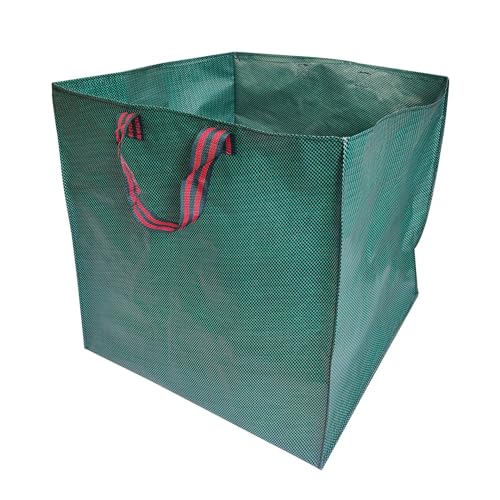 大容量 100/200Lガーデンバケツ 集草バッグ 3個セット ガーデンバッグ 大型 ガーデンバケツ 四角 麻袋 収納ボックス 葉や雑草の大容量コレクション ゴミ箱 磨耗しにくい 耐老化性ソーイング糸収納バッグ