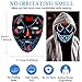 Ansee Scary Halloween Mask Led Light Up Mask Eco-Friendly Material Cosplay for Halloween Festival Party