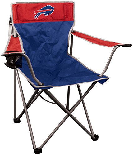 NFL Portable Canvas Folding Kickoff Chair with Cup Holder and Carrying Case, Buffalo Bills