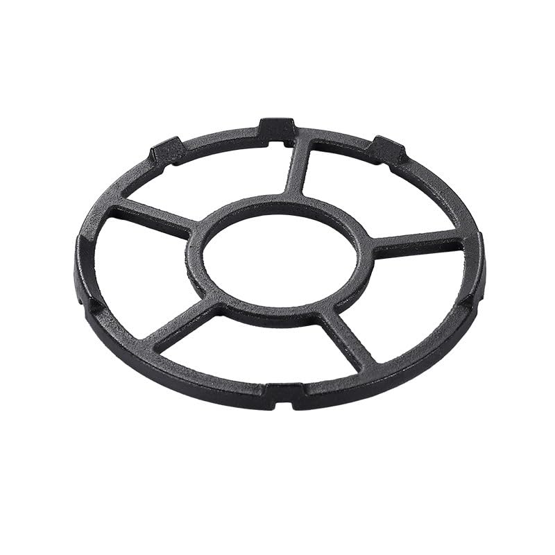 DEFTIMIRC 7inch Cast Iron Work Stand, Universal Gas Hob Ring Reducer, Multi-Function Trivets Non Slip Support Stand for Gas Stove for Coffee Pots, Pots, Pans Kitchen Supplies Accessories