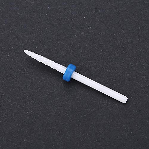 5 Type Ceramic Nail Drill Bits, Nail Drill Bits Polishing Manicure Tools, Cylinder Shape Grinding Head Nail Drill Bit for Manicure Drills Machine(Fire arrow)
