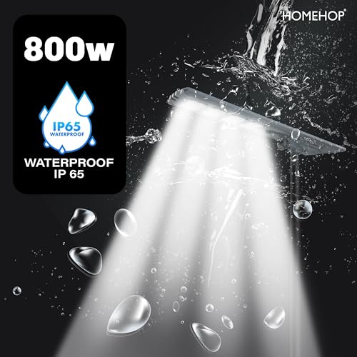 Image of Homehop Solar Light Outdoor Home Garden Security Camera 800W Street Lamp | Solar Street Light Outdoor Waterproof Motion Sensor LED Automatic for Pathway, Road (155000mAh, Aluminium Alloy, Cool White)