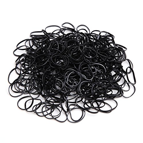 Sufermee 3000 Pcs Black hair rubber bands Baby Girls Hair Ties kids Hair Holder Elastic Rubber Bands Hair Accessories