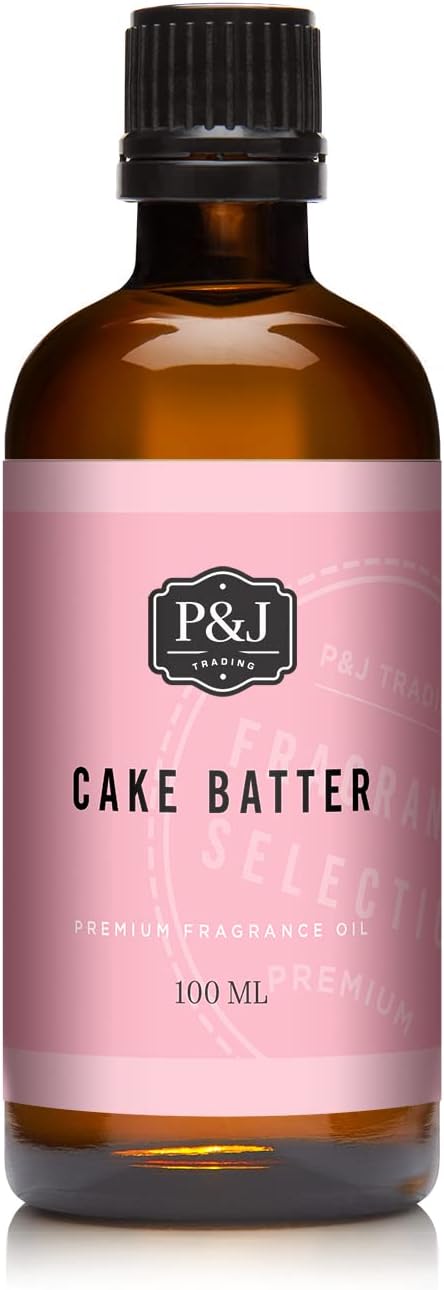 Fragrance Oil | Cake Batter Oil 100ml - Candle Scents for Candle Making, Freshie Scents, Soap Making Supplies, Diffuser Oil Scents