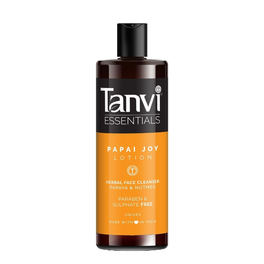 Tanvi Herbals Tanvi Essentials Papai Joy Lotion | Herbal Face Cleanser | Sulphate & Paraben FREE | Unisex | Pack of 4 | 100 ml x 4 | 400ml-image-15