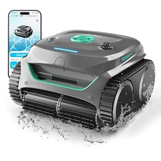 WYBOT C2 Cordless Robotic Pool Cleaner, Automatic Pool Vacumm with 180mins Runtime, Wall and Waterline Cleaning, Dual Filtration, for Inground Pools up to 2152 Sq.ft