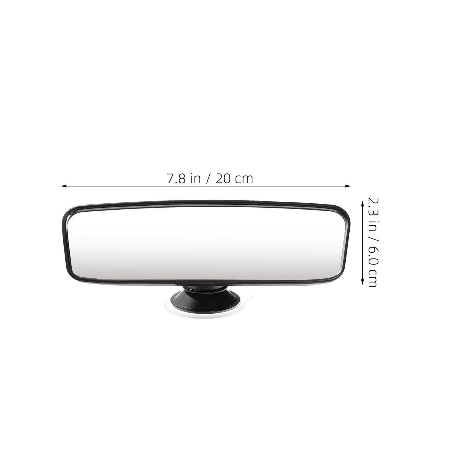 Espejo Rectangular para Coche Visión Amplia y Ventosa Ajustable para Ñiño y Niño en Asiento Trasero