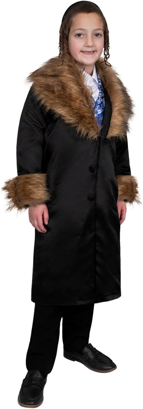 Dress Up America Rabbi Coat with Fur - Chief Rabbi Costume for Kids - Image 2