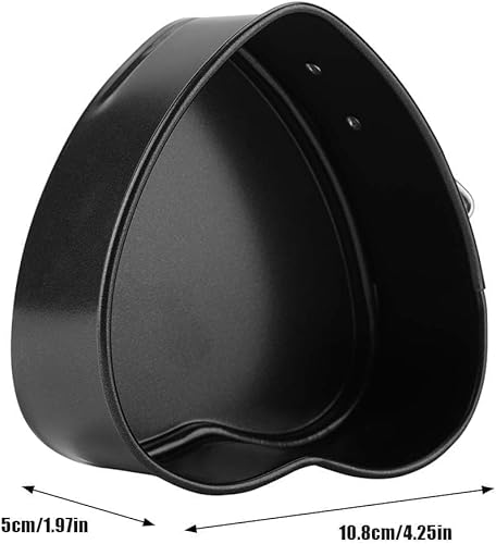 Miniatura 2 de Molde para tartas de molde desmontable con forma de corazón, molde de acero al carbono, mini moldes para hornear con base extraíble, sartén