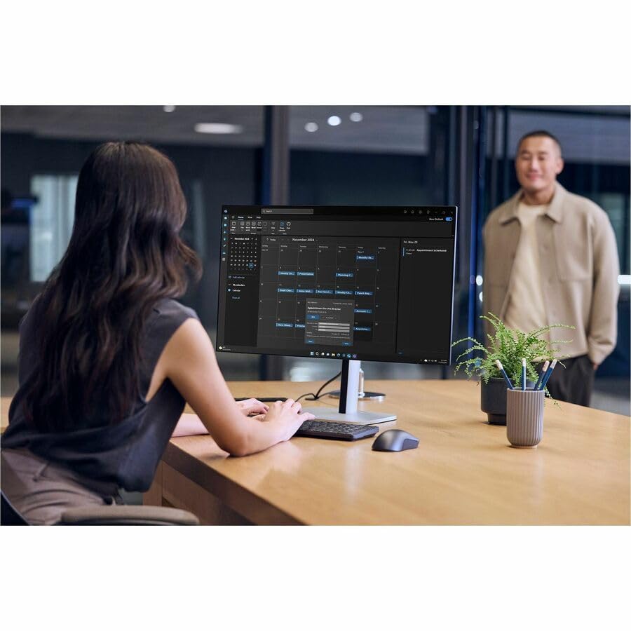 Image of HP EliteBoard G1a Next Gen AI PC Desktop with Attached Cable