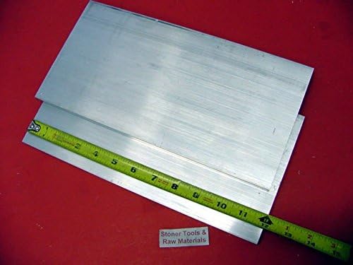 2 Pieces 1/4" X 5" Aluminum 6061 Flat BAR 12" Long +.07"/-0 T6511 .25" +/-.01" Plate Mill Stock