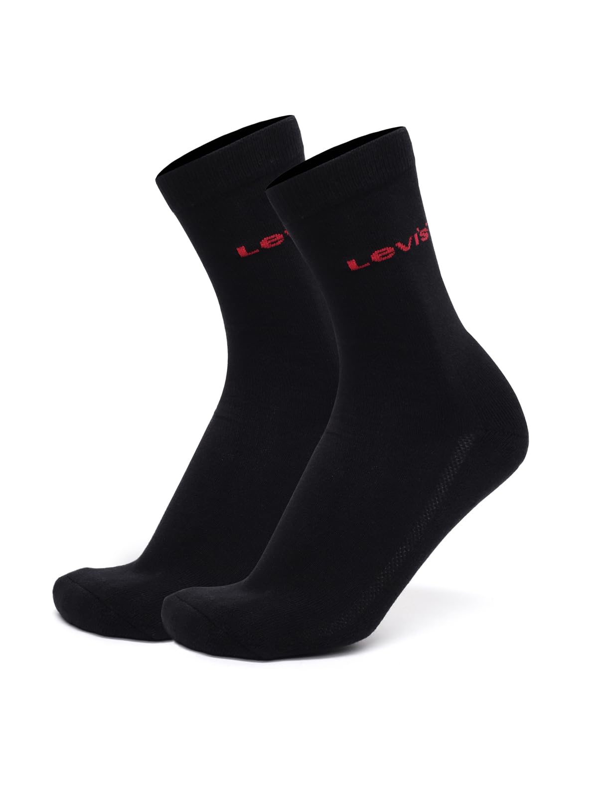Levi's LS102 Men's Cotton Stretch Regular Half Terry Socks with Cushioned Sole (Pack of 3) 4
