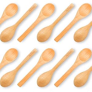 VGOODALL Handmade Wooden Spoon, 12PCS 13...